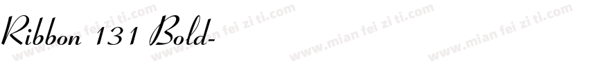 Ribbon 131 Bold字体转换